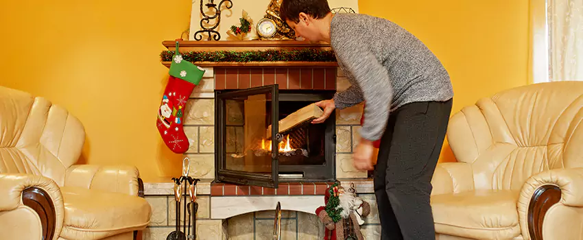 Rusted Metal Fireplace Restoration in Lithia Springs, Georgia